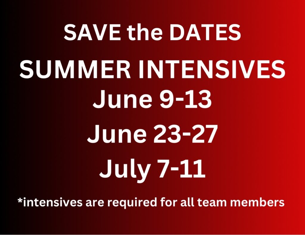 Summer Intensive Dates
